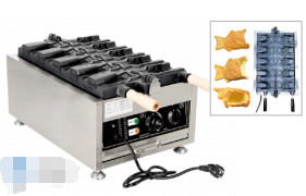 Gewerbliche Backgeräte 1,6 kW Elektrowaffelmaschine für Fischwaffeln 220-240V/50-60HZ