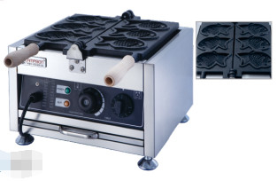Präzise Temperaturkontrolle 1.6KW Gewerbliche Backgeräte für perfekt knackige Waffeln