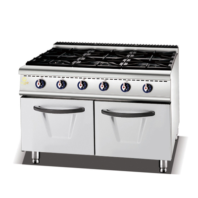Einstellbare Temperaturregelung Kochmaschine GL-ZH-RA-6A mit geringer Geräuschmenge und LPG/NG-Gasventil