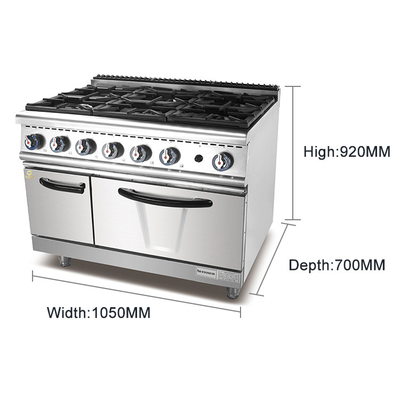 Gas-Kochgeräte Kochgeräte Geräusche Geräuscharme Ausgangsleistung 49,6KW Flüssigerdgas 56KW für Restaurantküche