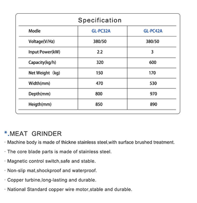 320 kg pro Stunde Produktionsleistung Restaurant Kochgeräte für Restaurant 80×47×85