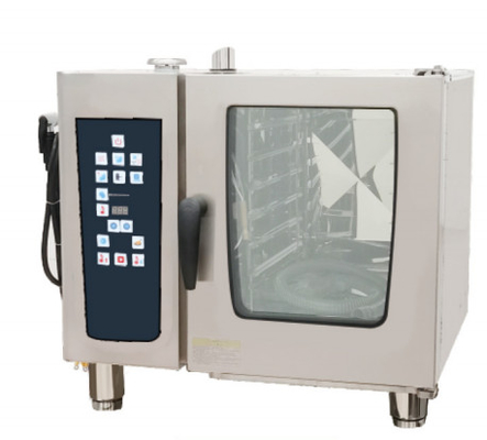 67mm Silber aus Edelstahl-Kombi-Dampföfen Röstung / Dampf 25-250°C Temperaturkontrolle