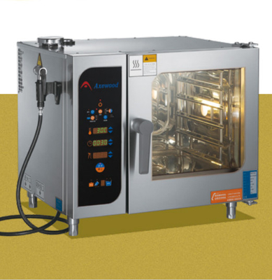67mm Silber aus Edelstahl-Kombi-Dampföfen Röstung / Dampf 25-250°C Temperaturkontrolle
