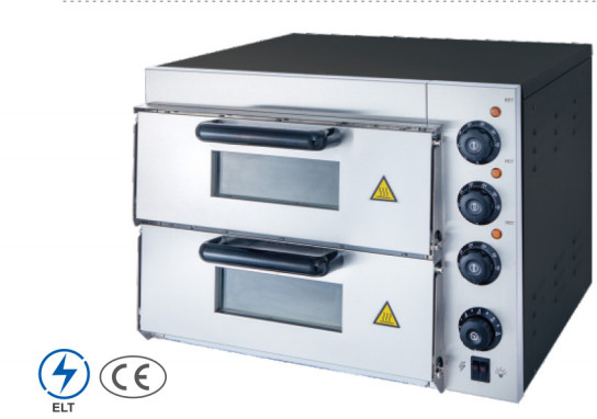Pizzaofen aus Edelstahl kommerzieller Qualität für das präzise Backen bei 220-240 V Spannung
