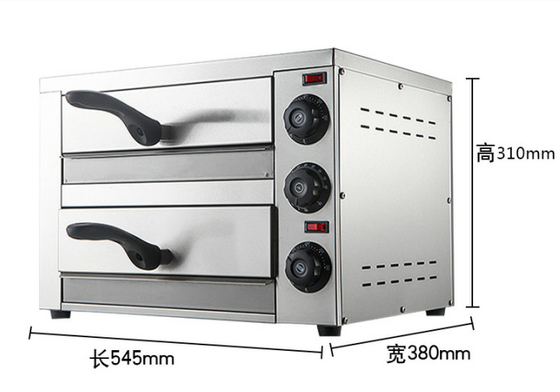 Pizzaofen aus Edelstahl Backstation mit 220V-240V Wärmeregulierung für perfekte Pizza