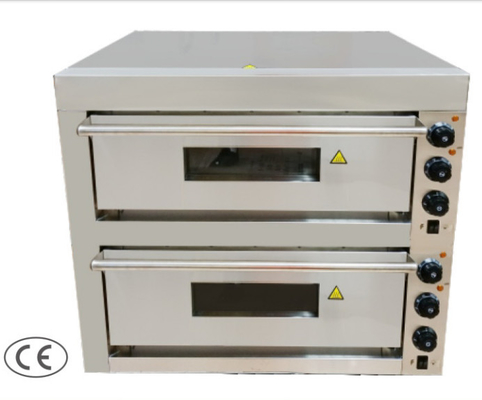 Pizzaofen aus Edelstahl mit mechanischer Steuerung