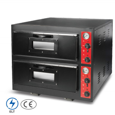 Silberner Pizzaofen aus Edelstahl 50-300°C Temperatur Kochgerät mit mechanischer Steuerung
