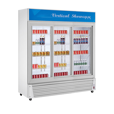 Edelstahl 0 ~ 10 Temperatur Getränke Anzeige Kühlgerät 1300L Volumen 220-240V Spannung