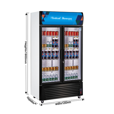 Edelstahl 1300L Getränke-Display-Kühler für schnelle Getränke Kühlung bei 0-10 Temperaturen