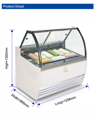 Thomas Gelato Eis-Showcase Umkehrzyklus Auftauchkühlgerät 220-240V/1PH/50HZ