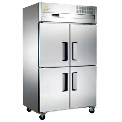 Gewerblicher Kühlschrank aus Edelstahl mit Gefrierfunktion für die Lagerung - 220-240V 50Hz