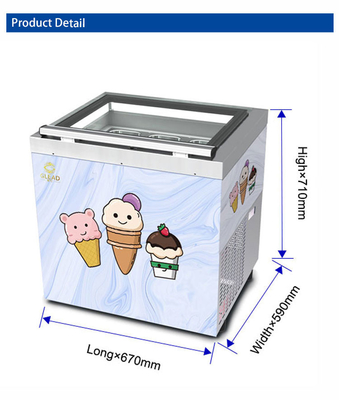 Geflügelte industrielle Kühllager / industrielle Kühlgeräte mit Smart Gelato-Eis-Showcase