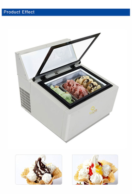 Geflügelte industrielle Kühllager / industrielle Kühlgeräte mit Smart Gelato-Eis-Showcase