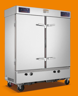 Gewerbliche Hotel Reis Dampfwagen mit 12 kW Power Single Door 6-12 Trays Intelligente Heizröhre Technologie.
