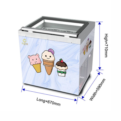 200 Watt Smart Gelato Eis-Showcase mit Umkehrkreislauf Auftauen - 44KG Industrie-Kühlungseinheit