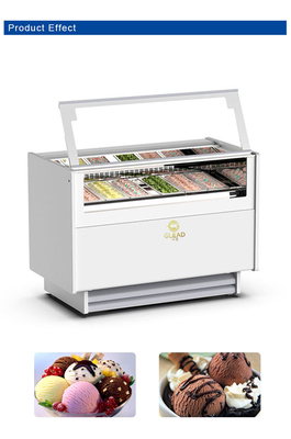 Italienische Pan 255KG N.W Gelato Eis Schaufenster für optimale Temperaturkontrolle -16°C~-18°C