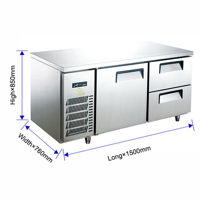 220-240v 50hz Elektrische Edelstahl Kühllager Restaurantgeräte