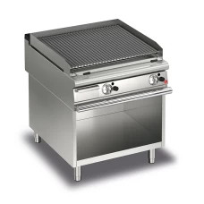 Silber und Weiß 220V-240V Eisen Lava Rock Grill Digitale Steuerung Panel Temperatur 500 bis 700 Grad
