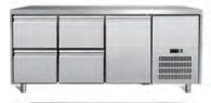 Industrielle Kühlgeräte mit 3-Tür-Tischkühlgerät - GN1/1 Größe