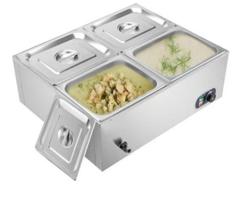Elektrische Silber-Bain Marie für das Kochen in Restaurants Temperaturbereich von 0°C bis 100°C