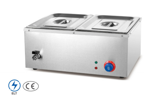 Restaurant Elektrische Suppe Wärmer Edelstahl Bain Marie Temperaturbereich 0,0 bis 100 °C