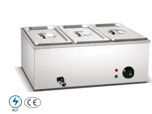 Edelstahl-Elektro-Bain Marie Silber 0°C~100°C für gewerbliche Küchen