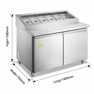 Kühlgeräte 270/340/410L mit Salatschränken