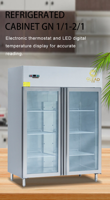 GN1/1 Größe Aufrechtkühlgerät, das bei -14 °C bis 18 °C für die Lagerung großer Mengen arbeitet
