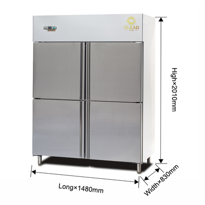 Luftgekühlte industrielle Kühlgeräte mit einer Kapazität von 600 L mit einem Temperaturbereich von -14 ~ 18 °C