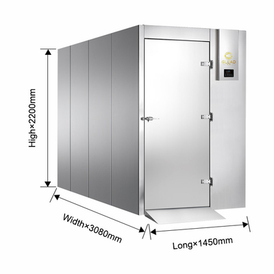 Industrielle Hochkühlgeräte/Friesschränke 2700 Watt Leistung Luftgekühlte Ausrüstung für 15 Behälter