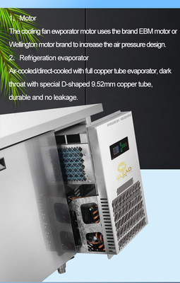 220V-240V 5°C -0°C Doppelglastür Industriekühlgerät 150L Display-Kühler