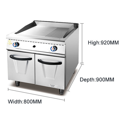 17.8KW kommerzielle Kochmaschine Geräuscharme Temperaturregelung Gasventil GL RG Modell