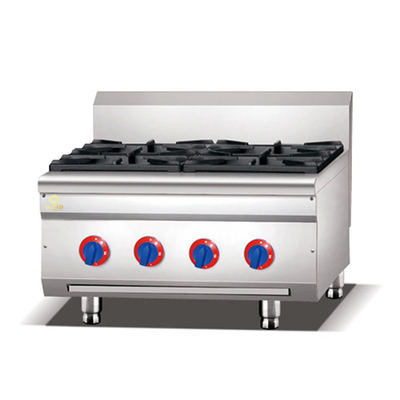 Einstellbare Temperaturkontrolle 24KW Gas-Kochmaschine GL RS für Restaurant-Küchen-Catering