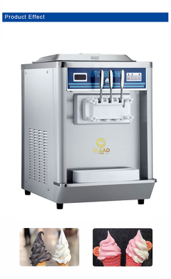 220-240V 2N~50HZ Profi-Eismaschine 12-18kg/h Ausgang 2x1.8L Gefriertank