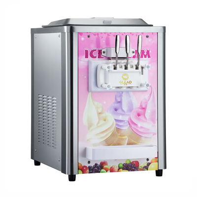 220-240V 2N~50HZ Profi-Eismaschine 12-18kg/h Ausgang 2x1.8L Gefriertank