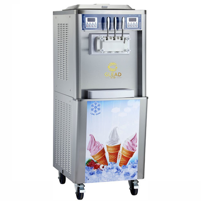360-460 Tassen/h Industrielle Soft Ice Cream-Maschine 2x2.1L Gefriertank 22-28kg/h Produktion