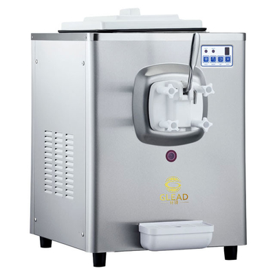 1.6L Gefriertank Weich Eismaschine mit 5L Hopper 220-240V Spannung 100-150 Tassen pro Stunde