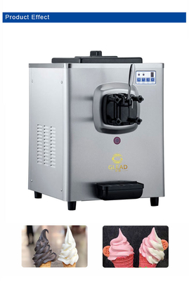 Soft Ice Cream Machine 6-8 kg/h Produktion 5L Hopper für Vorkühlung und Nachtkonservierung