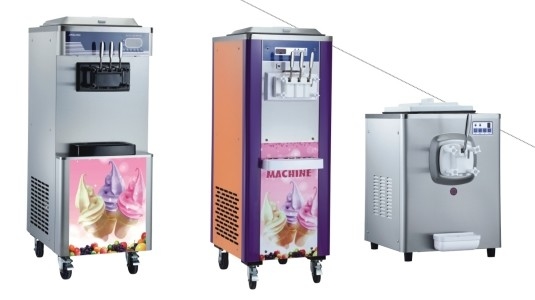 Soft Ice Cream Machine 6-8 kg/h Produktion 5L Hopper für Vorkühlung und Nachtkonservierung