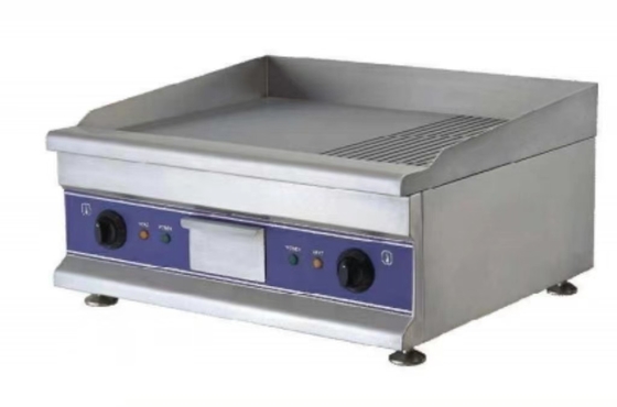 Silberner elektrischer Restaurantgrill Edelstahlgrill mit präziser Temperaturkontrolle
