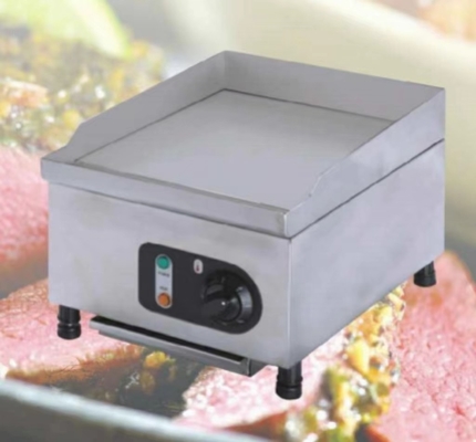 Silberner elektrischer Restaurantgrill Edelstahlgrill mit präziser Temperaturkontrolle