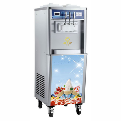 Industrielle Eismaschine mit doppelten Hoppern 2x10L Gefriertank 25kg/h Produktion für schnelle Kühlung