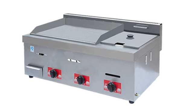 Gasrestaurant Grill Edelstahl Silber Kochgeräte mit Temperaturbereich von 0,00 - 100,00 °C