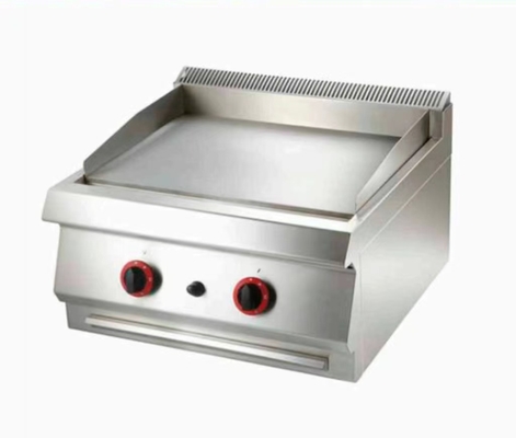 Handelsüblicher Gas-Edelstahl-Gristel verschiedene Gerichte bei kontrollierter Temperatur kochen