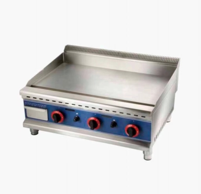 Handelsüblicher Gas-Edelstahl-Gristel verschiedene Gerichte bei kontrollierter Temperatur kochen