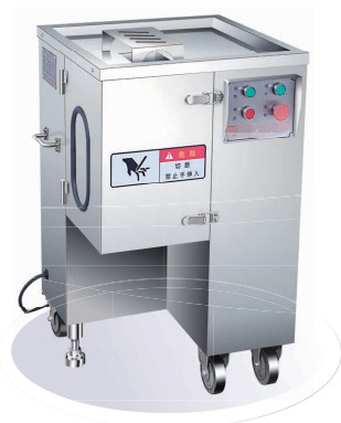 Elektrische 0,75 kW Edelstahl-Fleischverarbeitungsmaschine Trennbares Messer Set 3,5-5mm Schnitt-Fleisch-Schneider