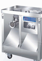 Elektrische Fleischmaschine aus Edelstahl mit Flip-Top-Ladestelle