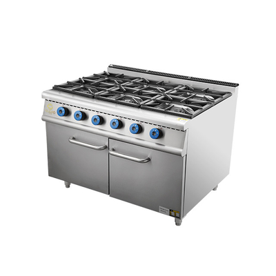Erweiterte 6-Range-Gasöfen SS304 LPG/Naturgas betrieben
