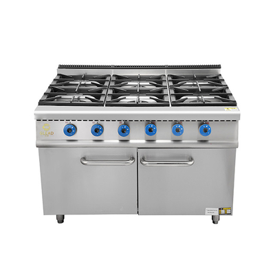 Erweiterte 6-Range-Gasöfen SS304 LPG/Naturgas betrieben