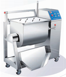 Elektrischer Fleischverarbeiter aus Edelstahl mit 200L Hopper 380V Spannung 2,38KW Kraftfüllmischer